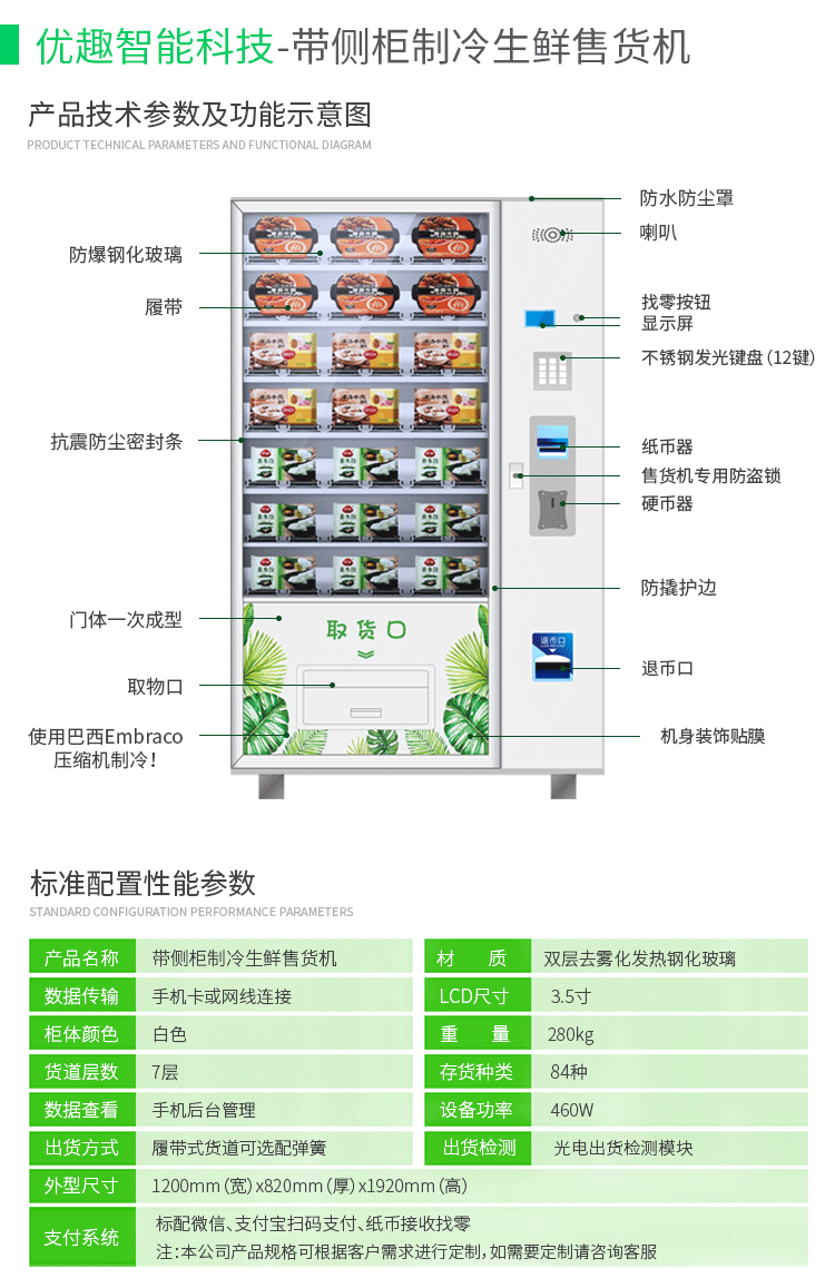 優(yōu)趣生活自動售賣生鮮機(jī) 無人新零售(圖4)